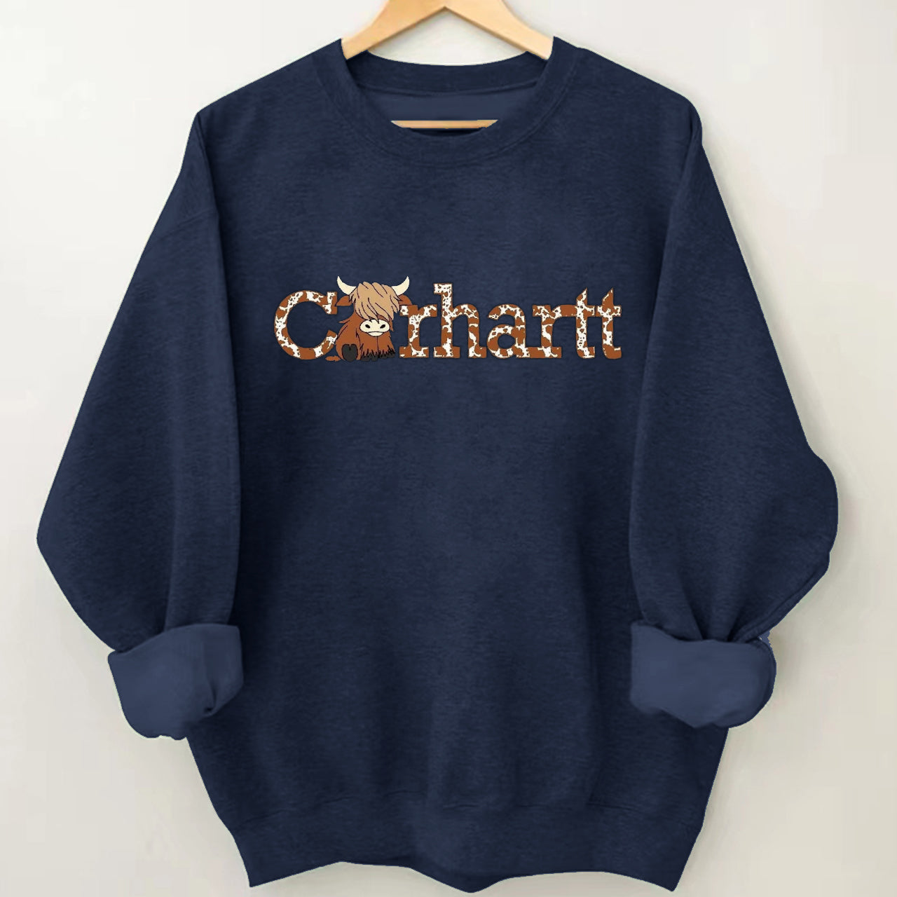 Highland Cow Western Sweatshirt