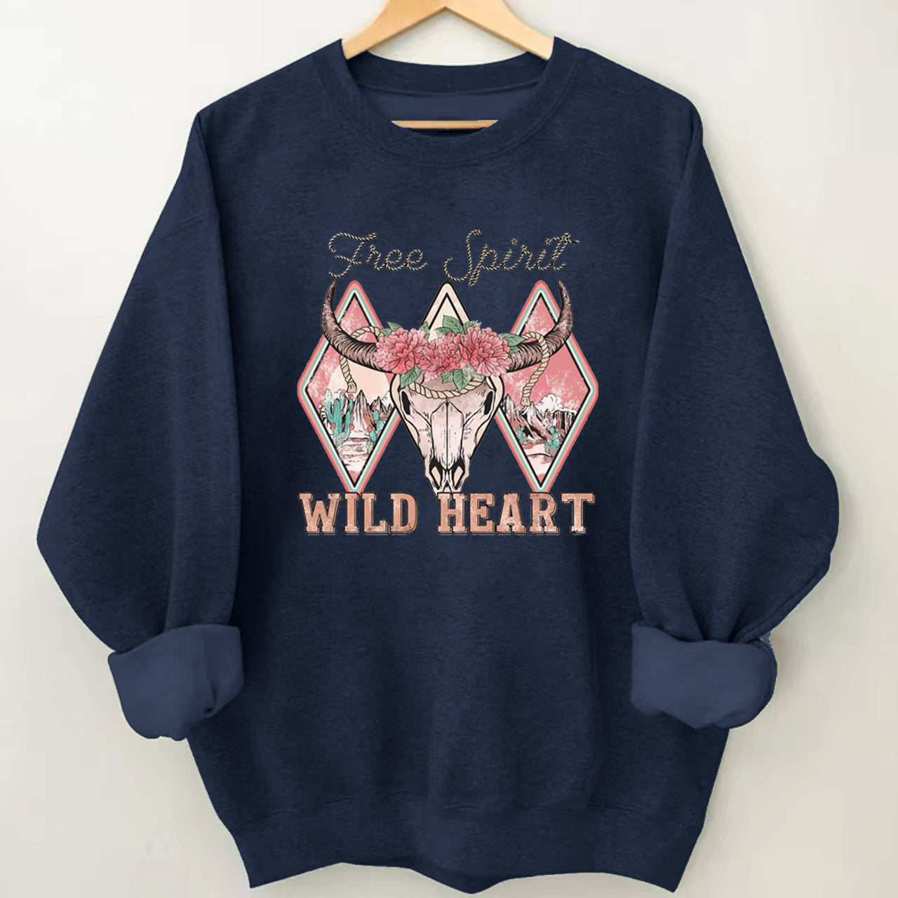 Wild Heart Valentine Boots Sweatshirt