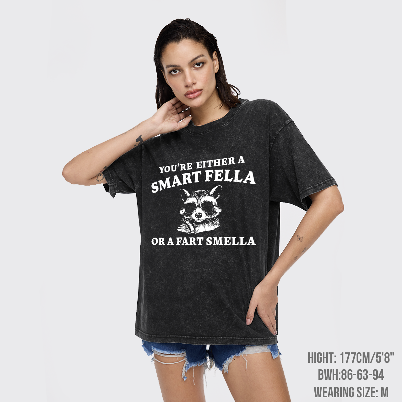 Are You A Smart Fella Or Fart Smella Garment-dye Tees