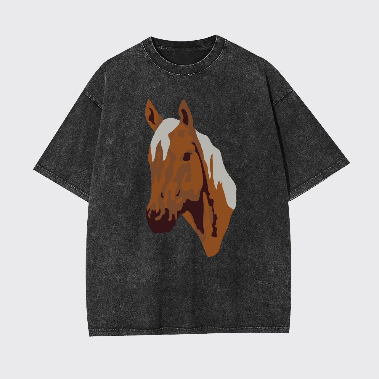 Rodeo Western Horse Garment-dye Tees
