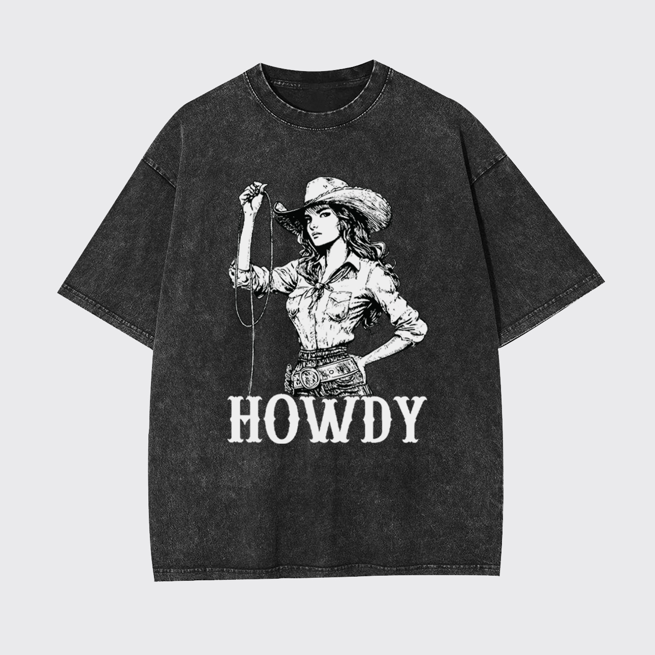 Howdy Cowgirl Garment-dye Tees