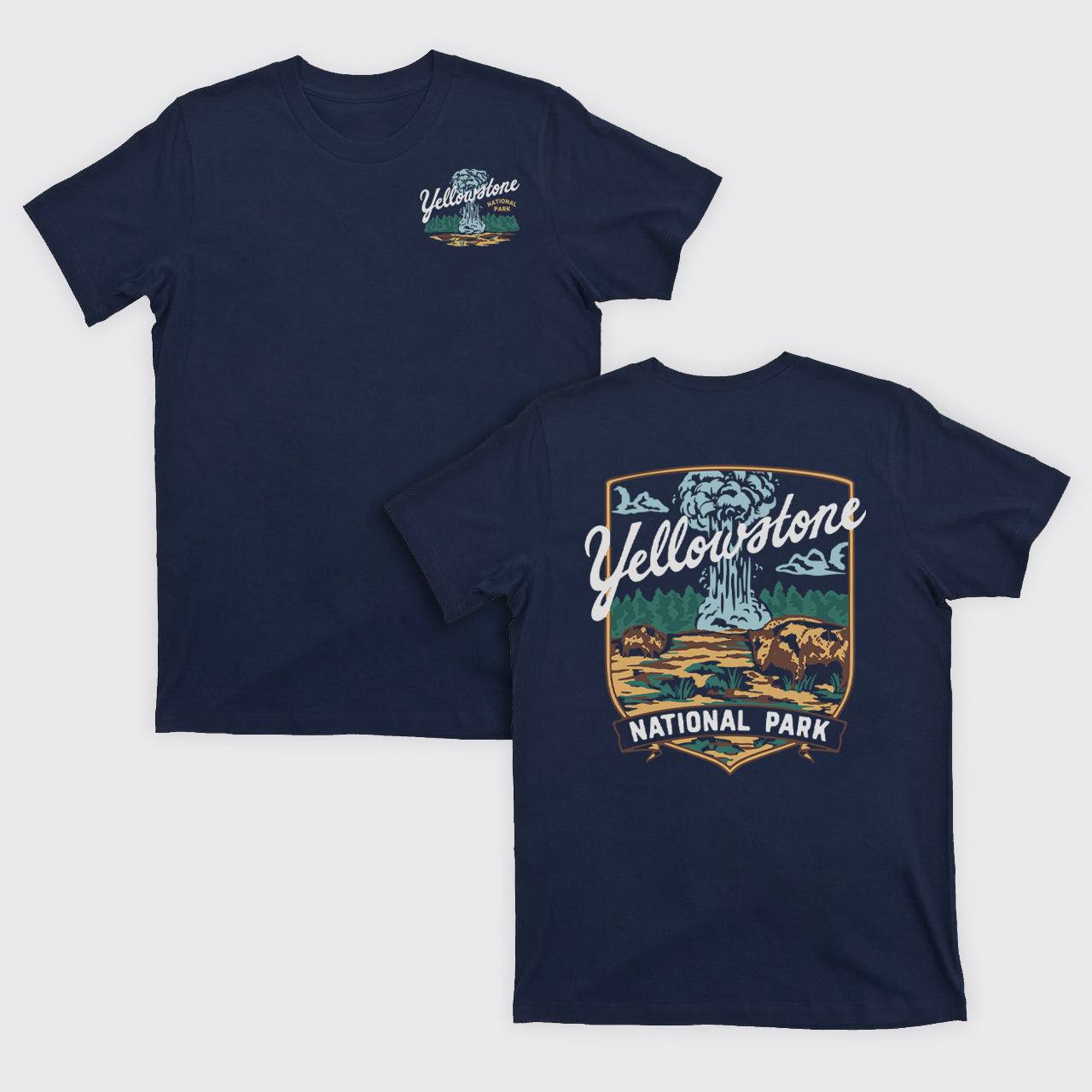 Yellowstone Vintage Illustration T-Shirts