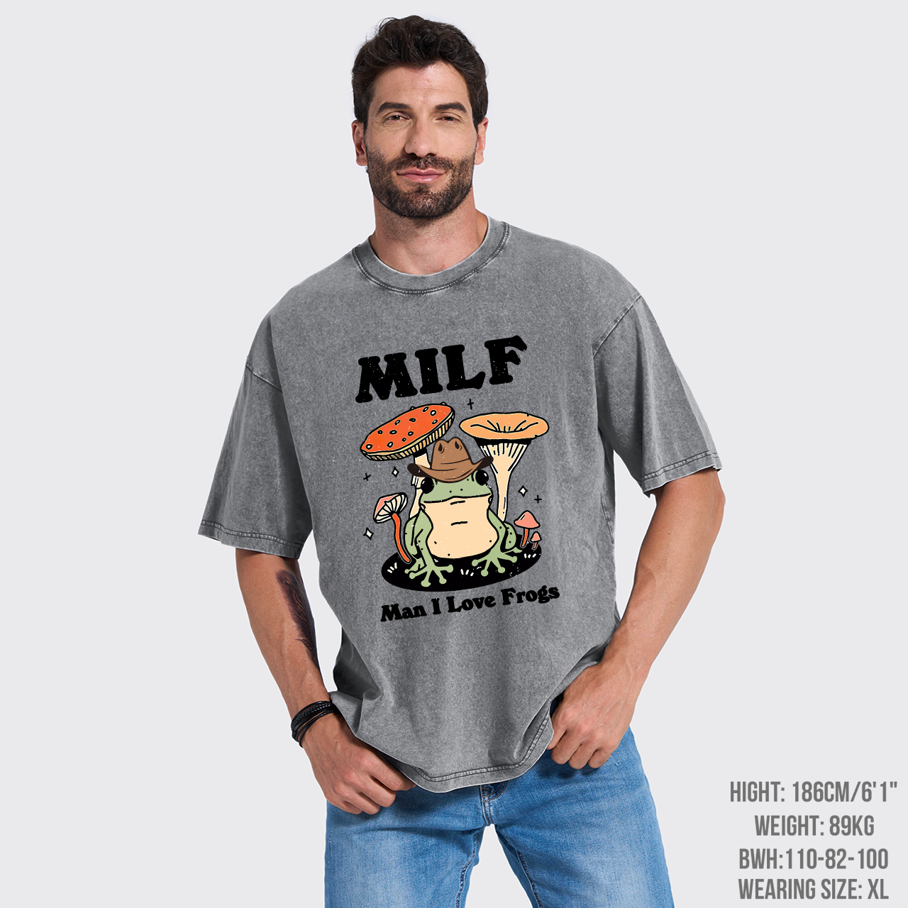 Funny MILF Froggy Garment-dye Tees