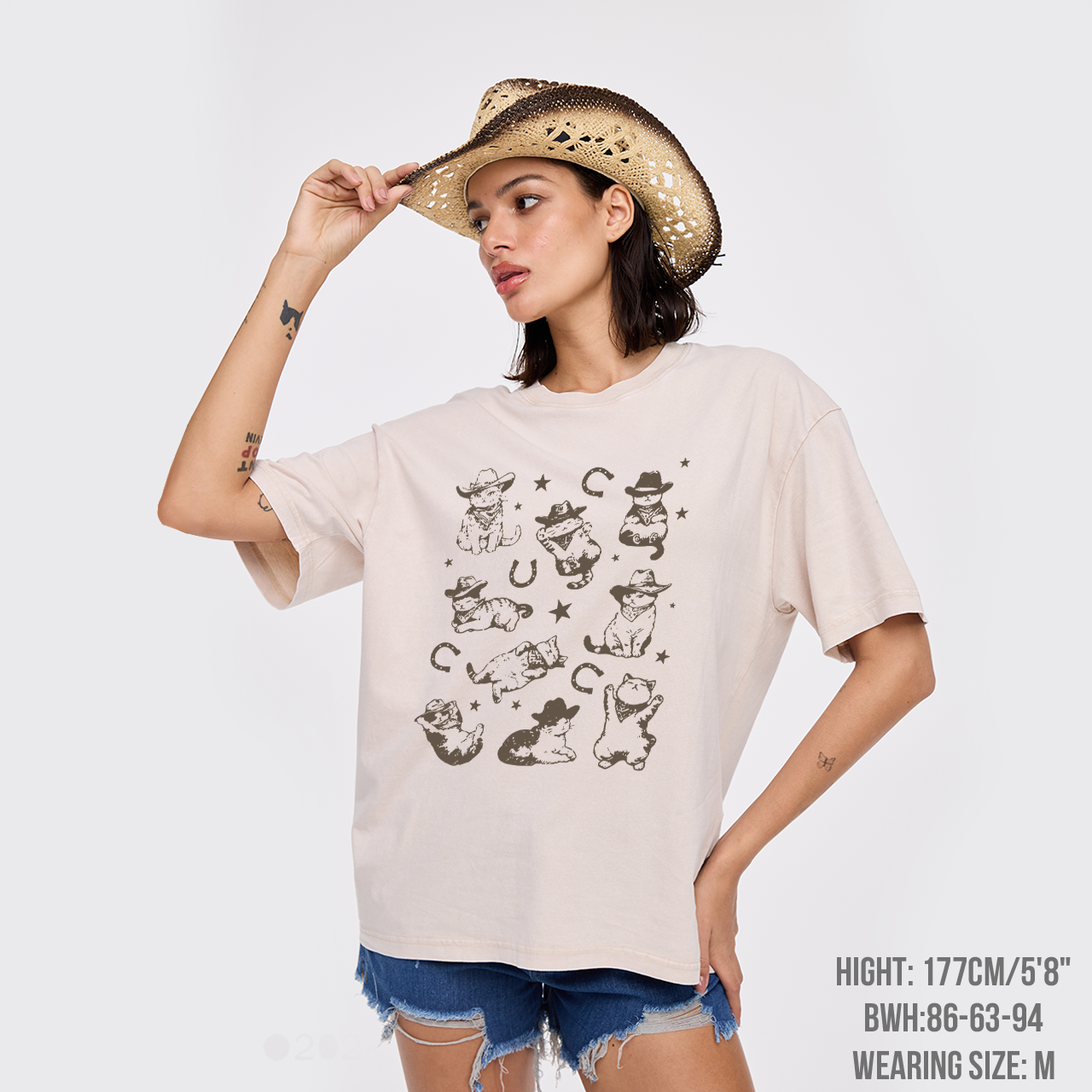 Cowboy Cats And Kittens Garment-dye Tees