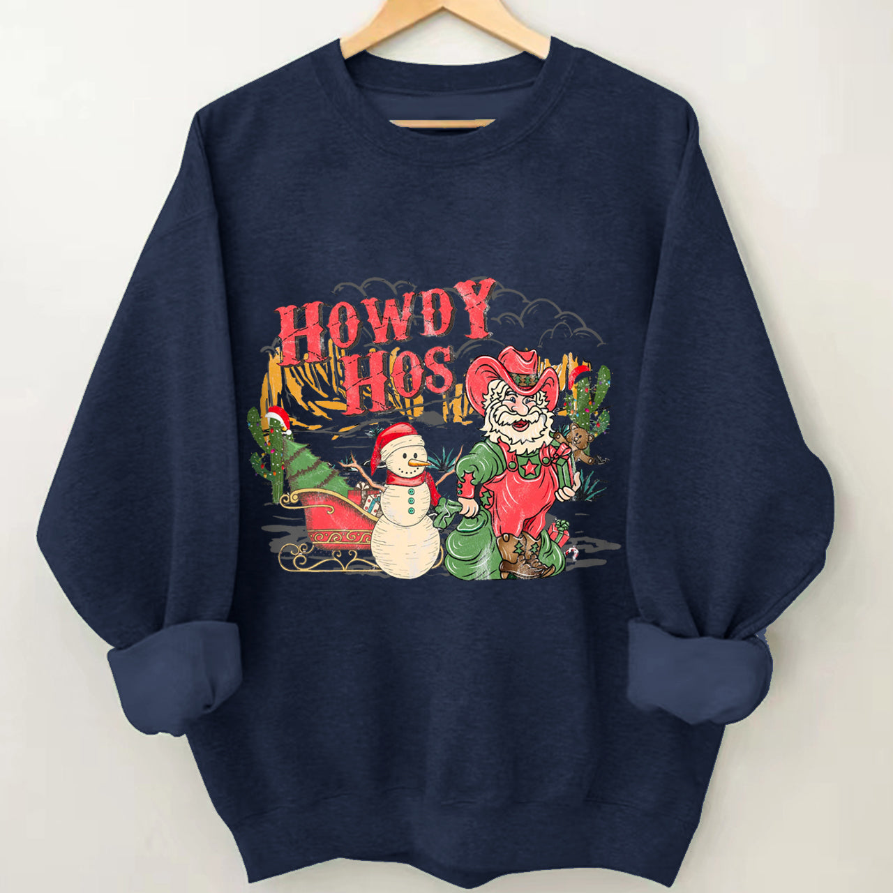 Christmas Denim Collection �C Howdy Hos Sweatshirt