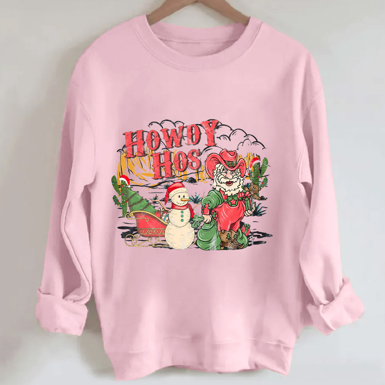Christmas Denim Collection �C Howdy Hos Sweatshirt