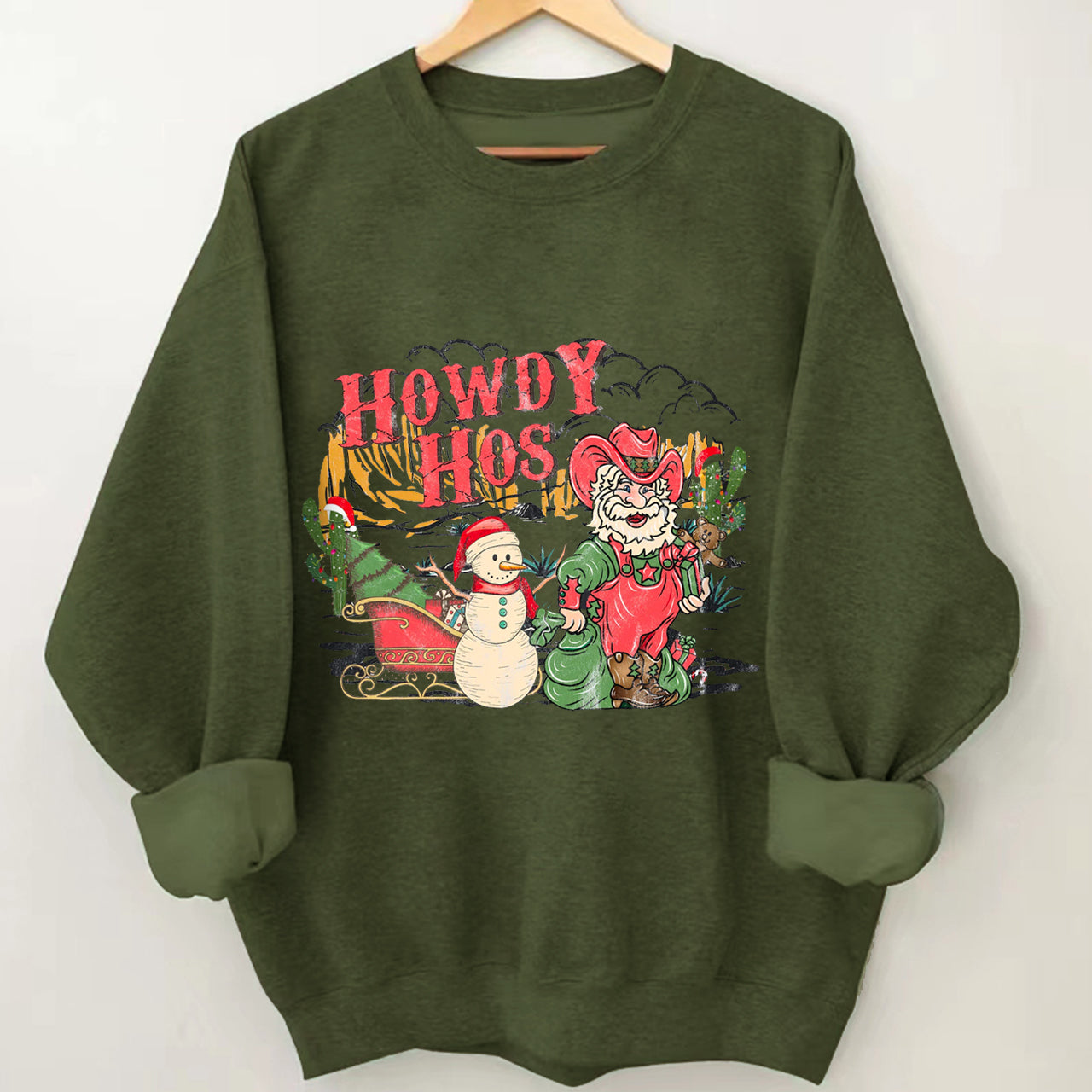 Christmas Denim Collection �C Howdy Hos Sweatshirt