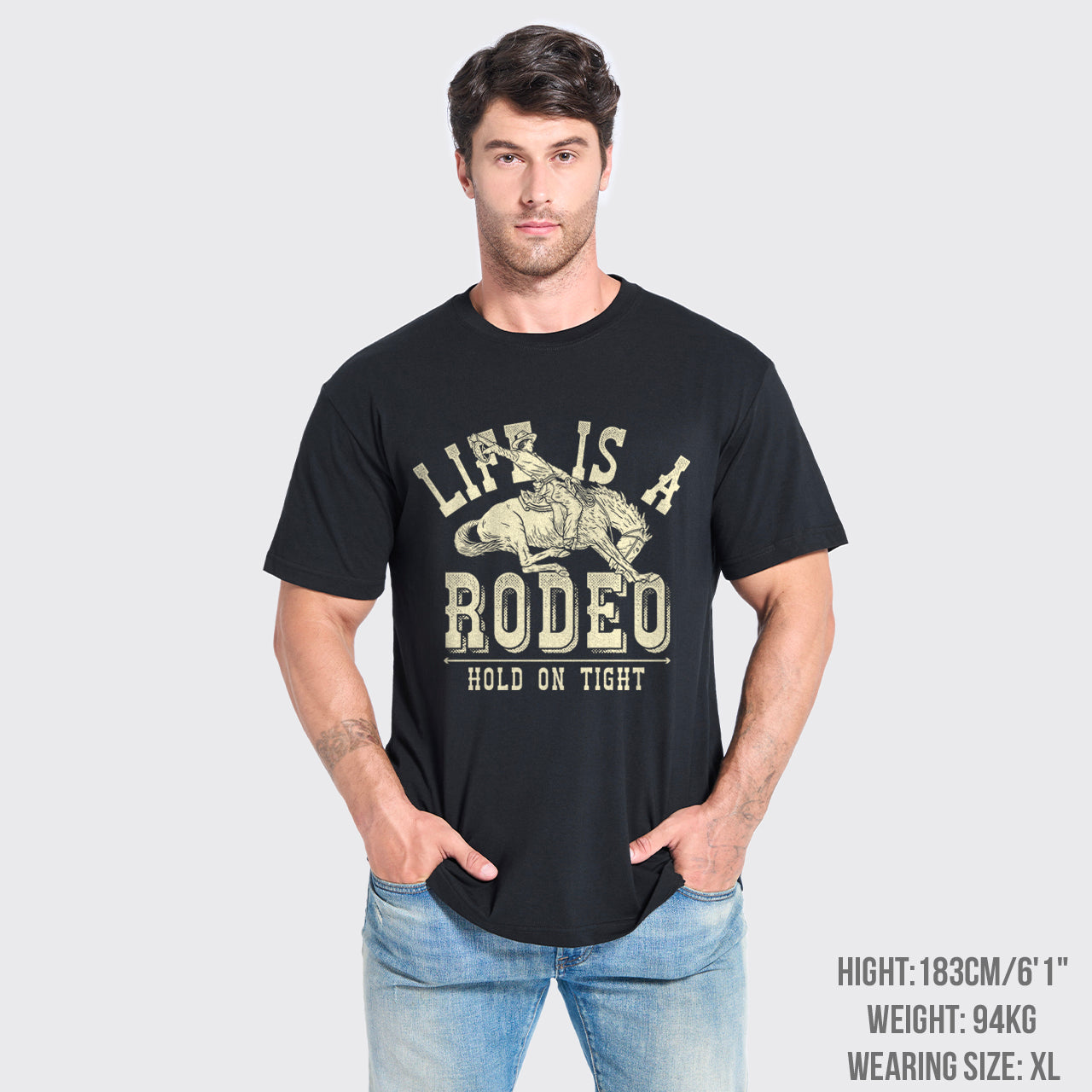 Life Is A Rodeo Hold On Tight T-Shirts