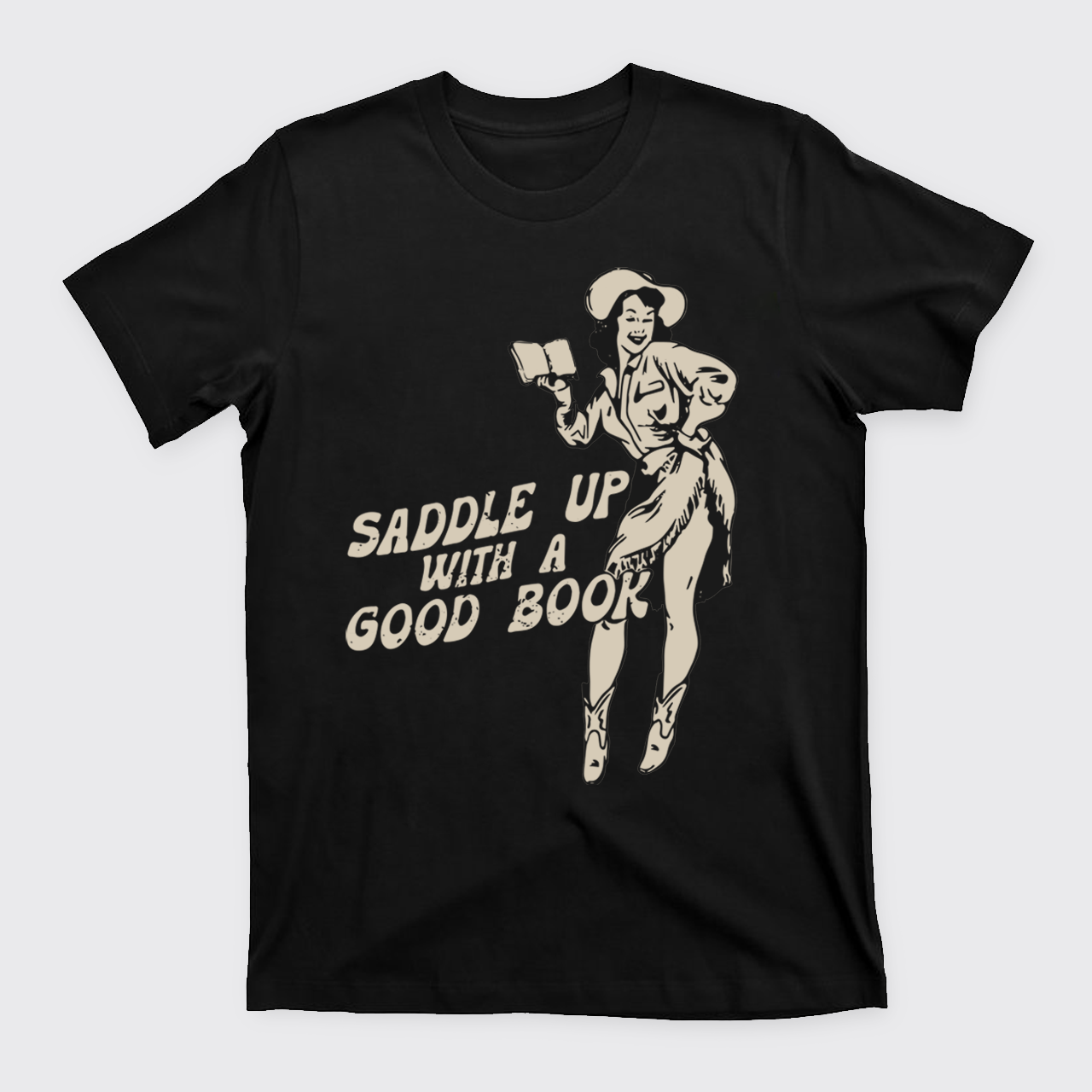 Retro Western Country Bookish Cowgirl T-Shirts