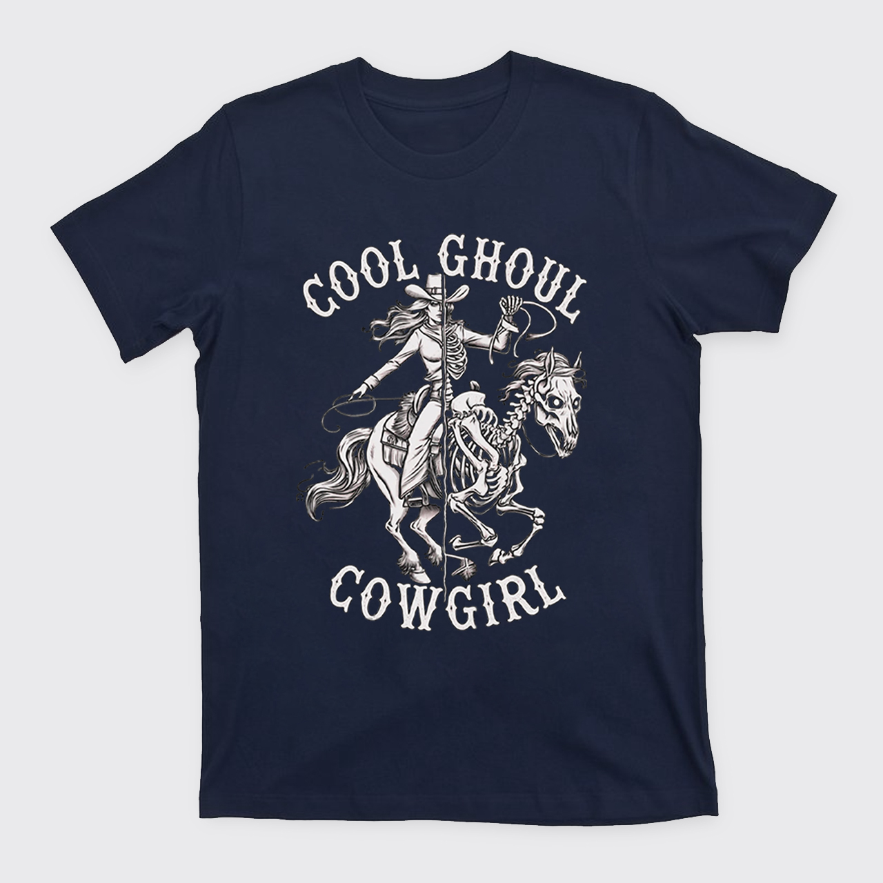 Halloween Cool Ghoul Cowgirl T-Shirts