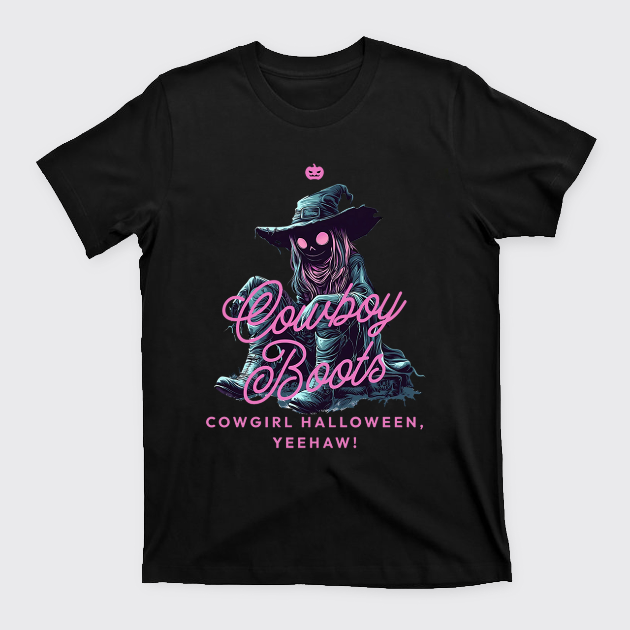 Spooky Western Cowgirl Halloween T-Shirts