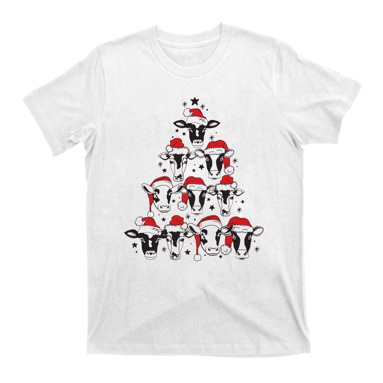 Christmas Cow Country Cowboy T-Shirt