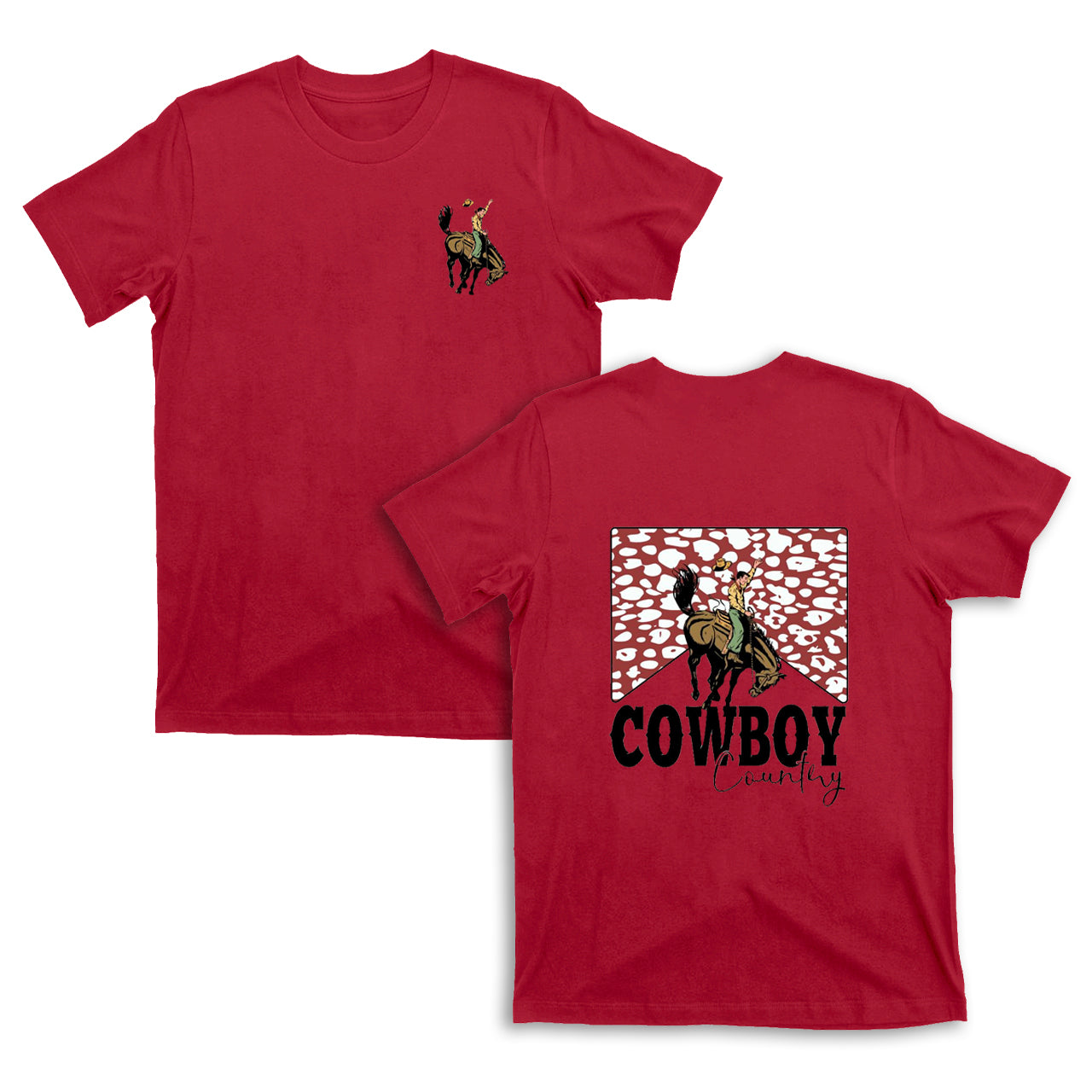 Cowboy Country Leopard Print T-Shirts
