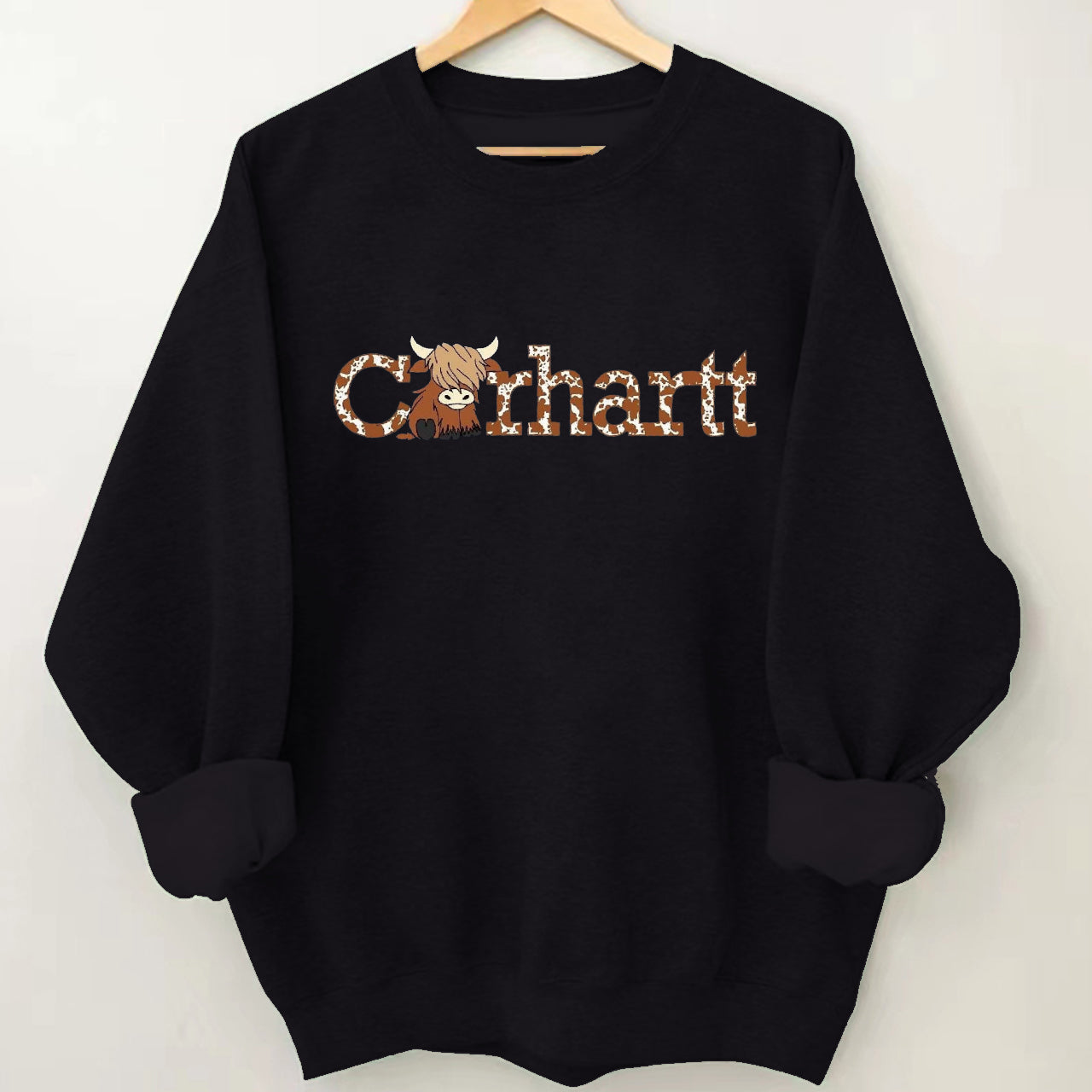 Highland Cow Western Sweatshirt