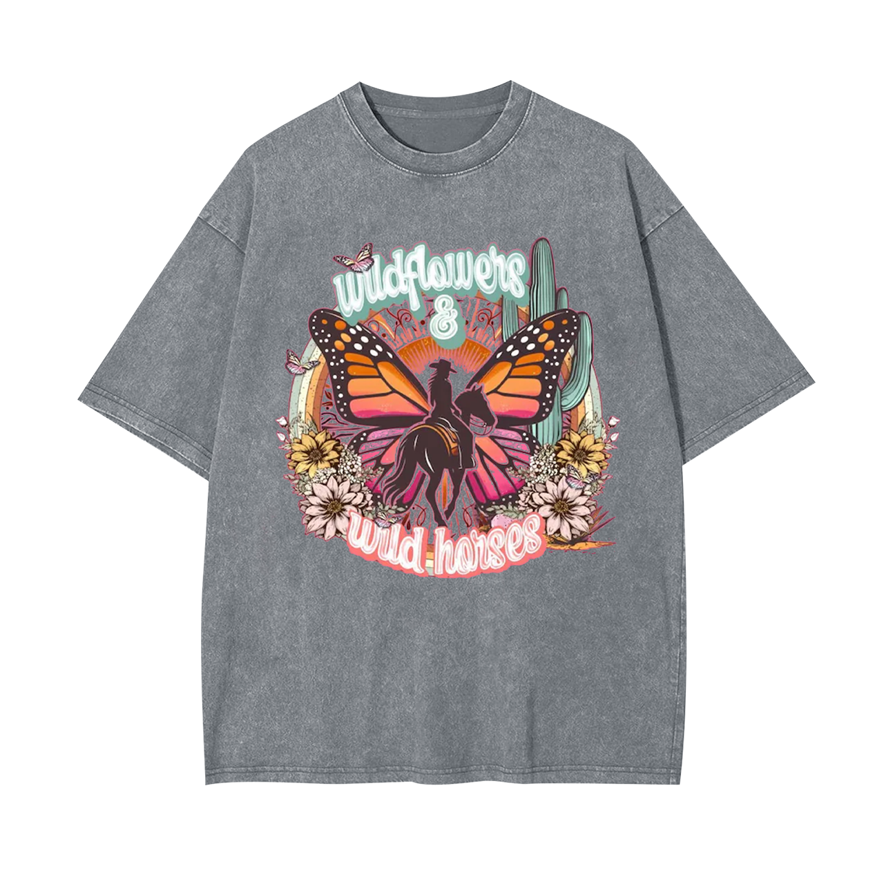 Wild Flowers Wild Horses Garment-dye Tees