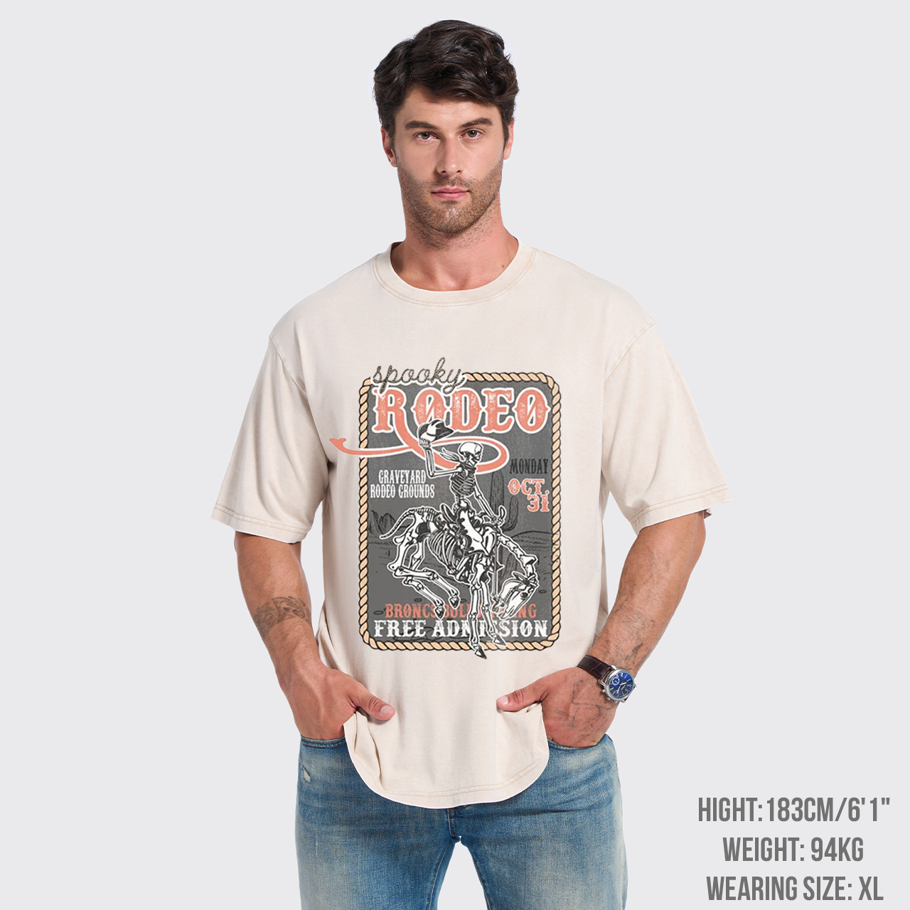 Halloween Trick or Treat Spooky Garment-dye Tees