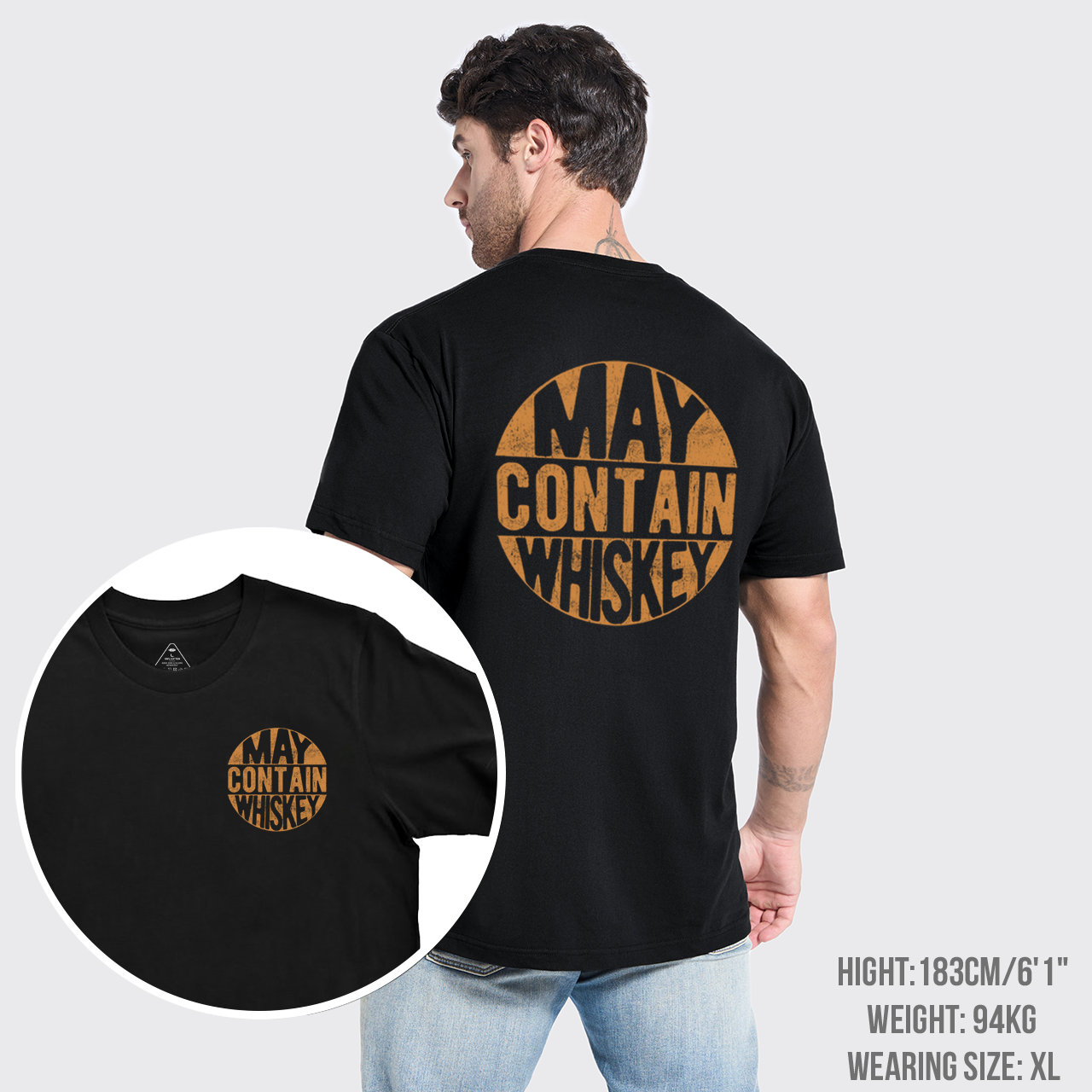 May Contain Whiskey T-Shirts