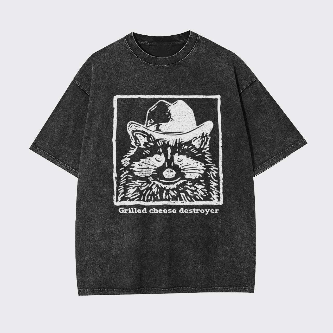 Funny Grilled Cheese Destroyer Garment-dye Tees