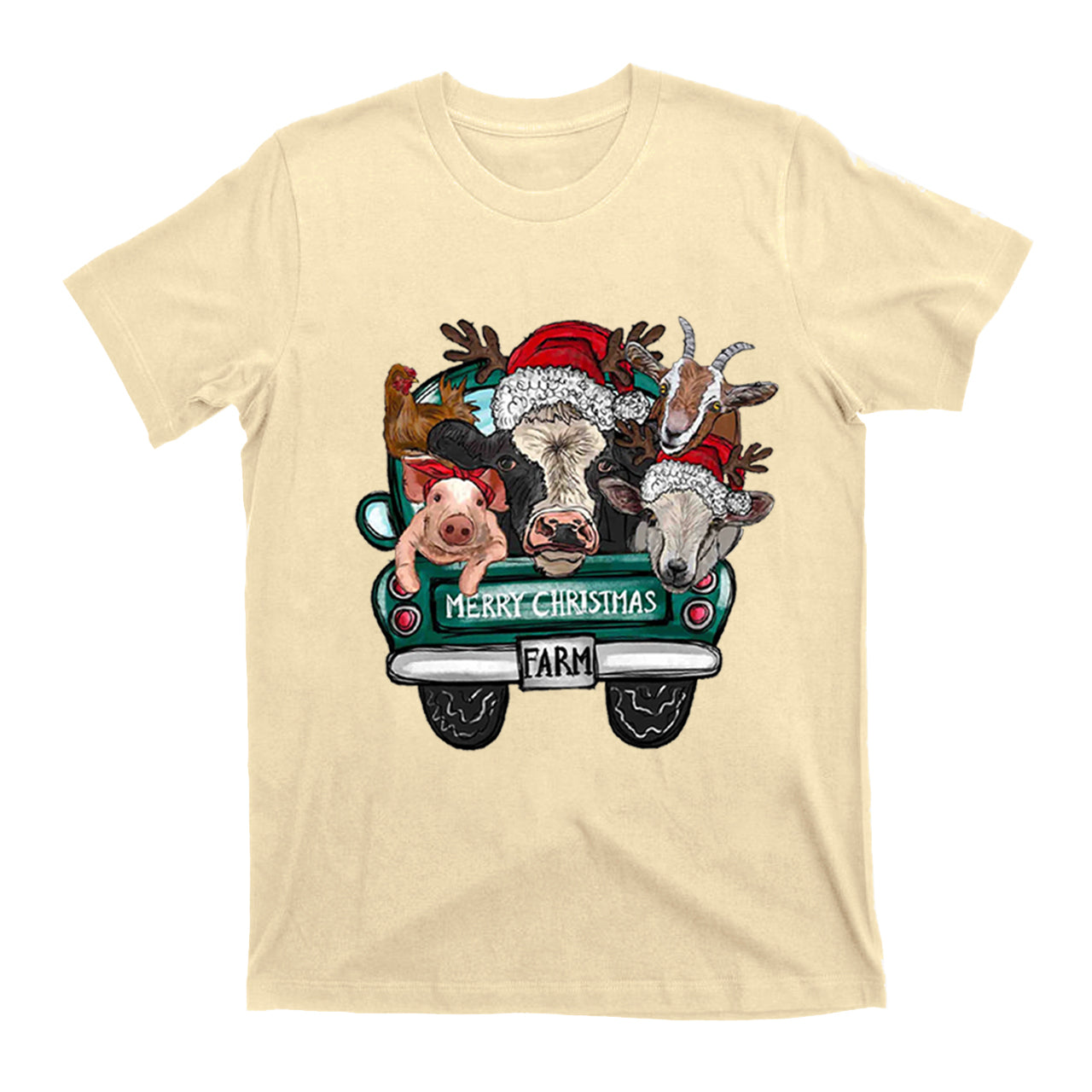 Attend a Christmas party with three farm pets T-Shirt