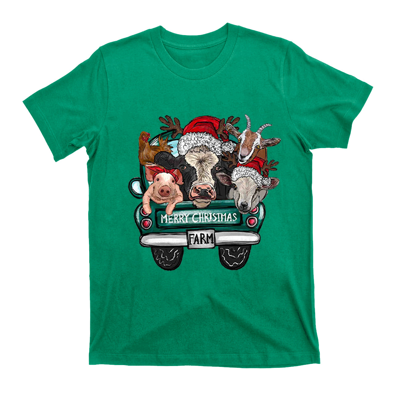Attend a Christmas party with three farm pets T-Shirt