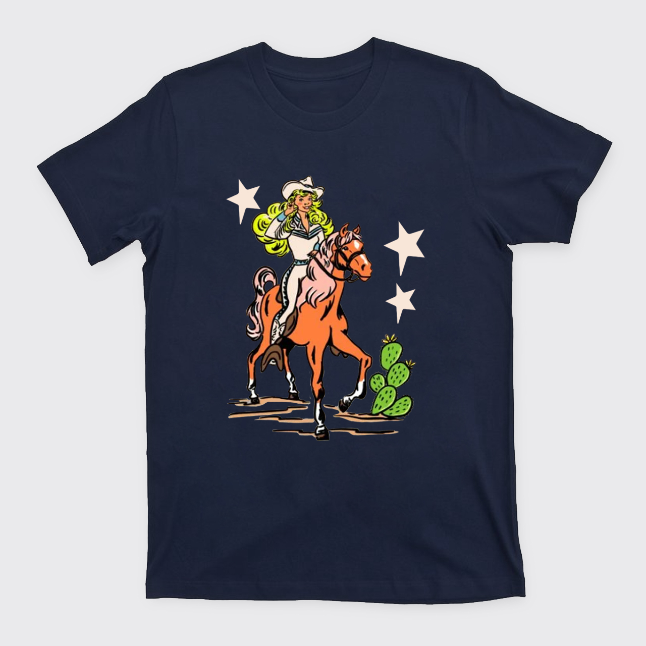 Retro Rodeo Cowgirl T-Shirts