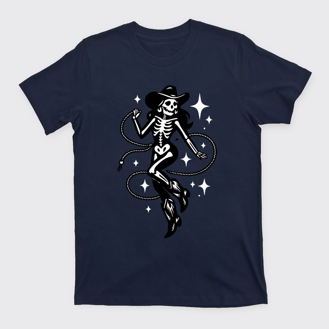 Halloween Skeleton Cowgirl T-Shirts