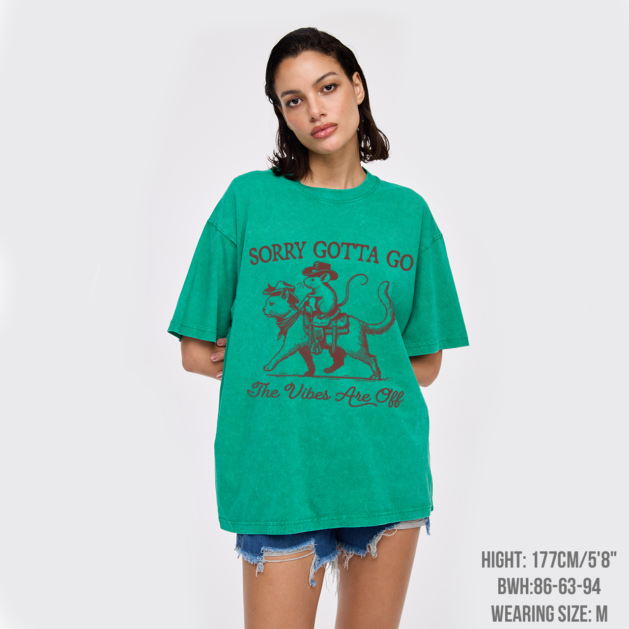 Sorry Gotta Go The Vibes Are Off Funny Garment-dye Tees