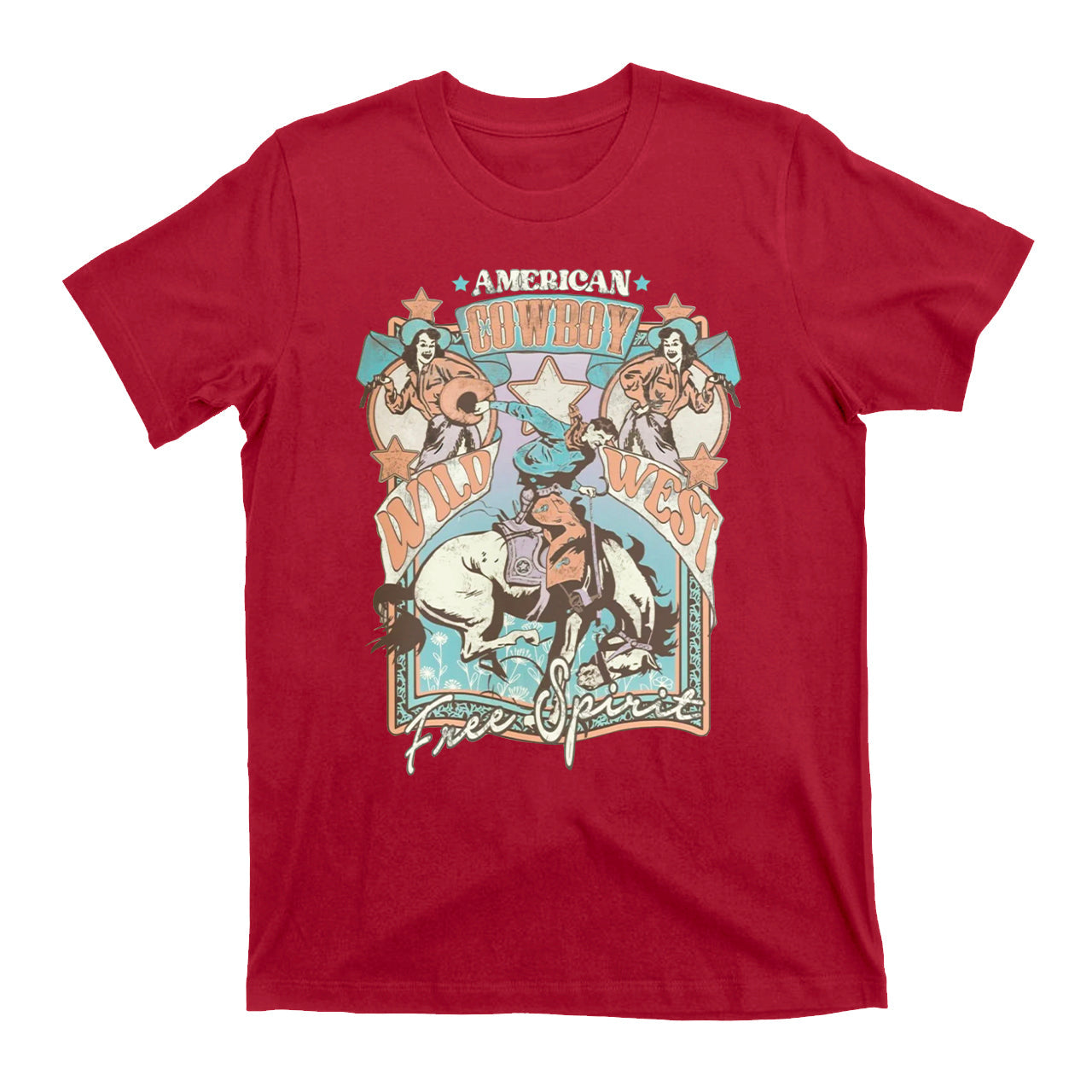 American Cowboy Wild West Cowboy T-Shirts