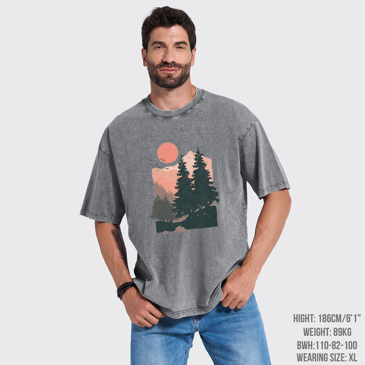 Sunset Pines Garment-dye Tees