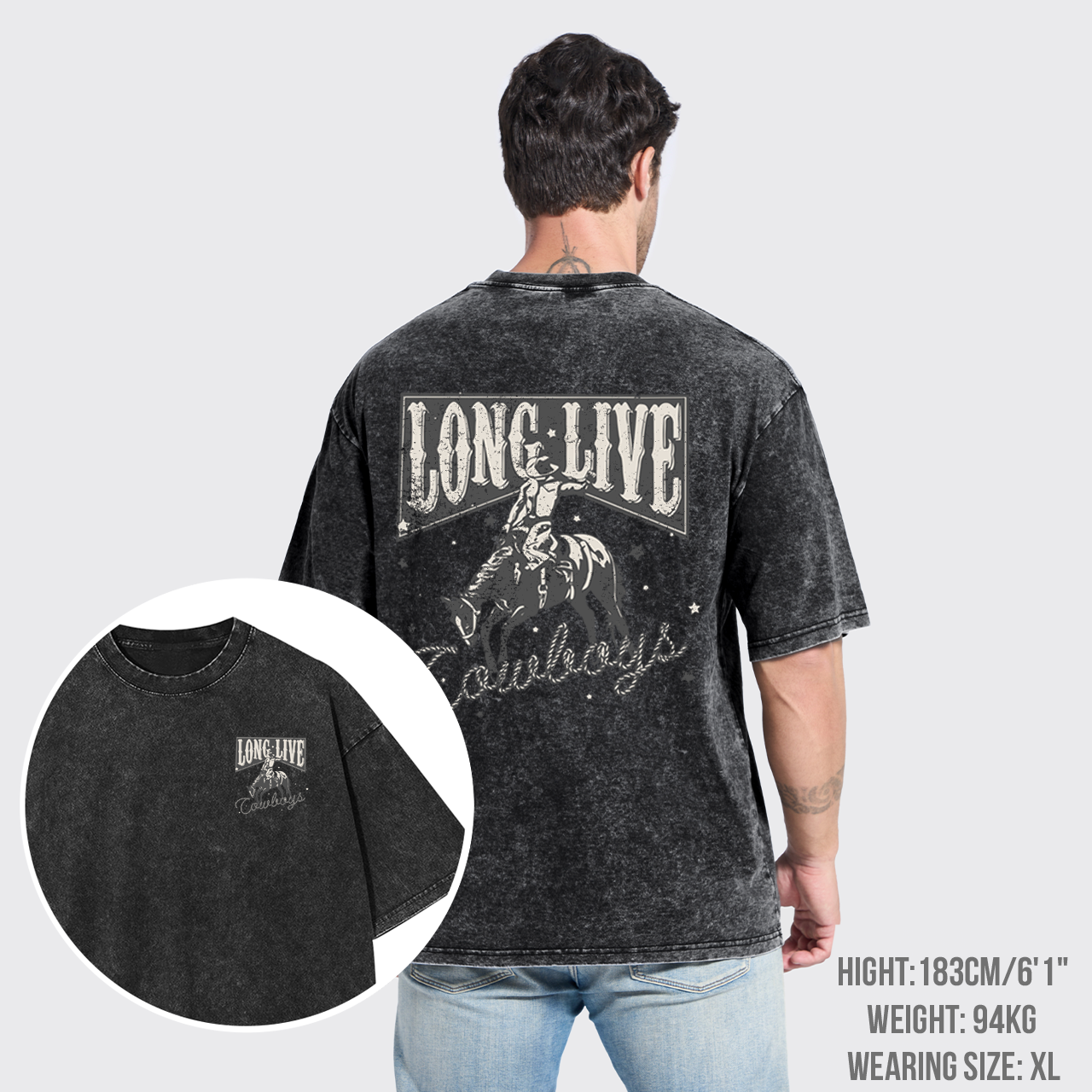 Long Live Cowboy Garment-dye Tees