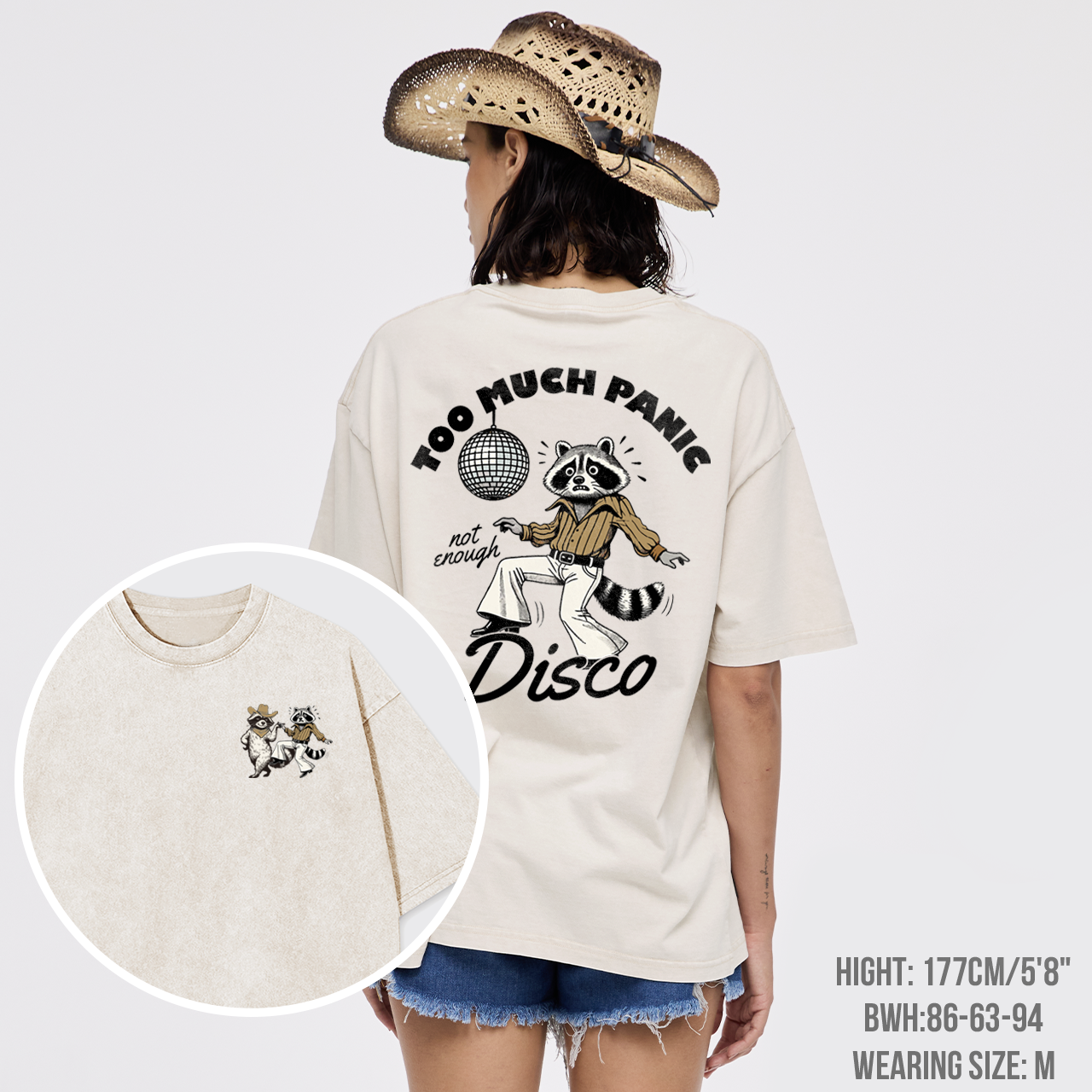 Too Much Panic Not Enough Disco Humor Garment-dye Tees