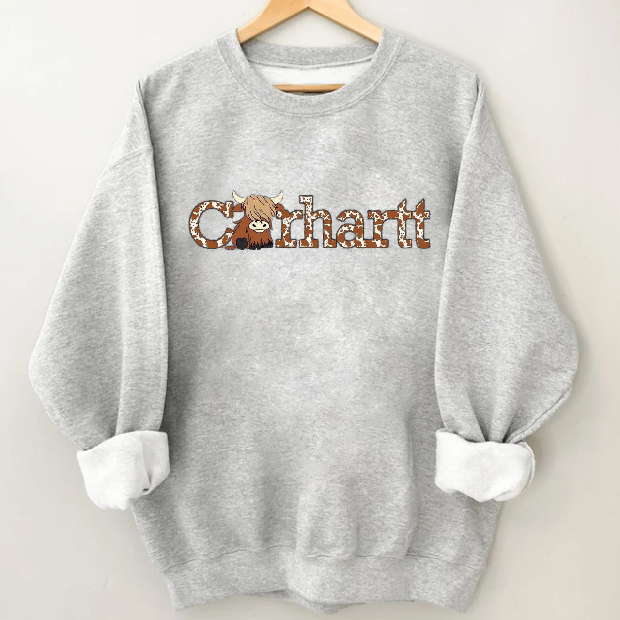 Highland Cow Western Sweatshirt