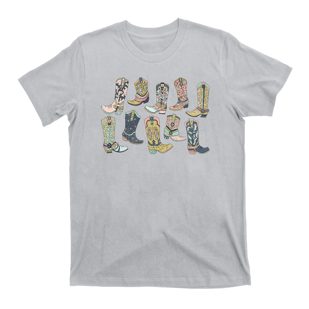 Cowgirl Boots Western Graphic Tee for Women