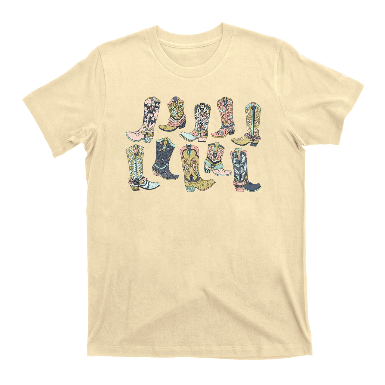 Cowgirl Boots Western Graphic Tee for Women