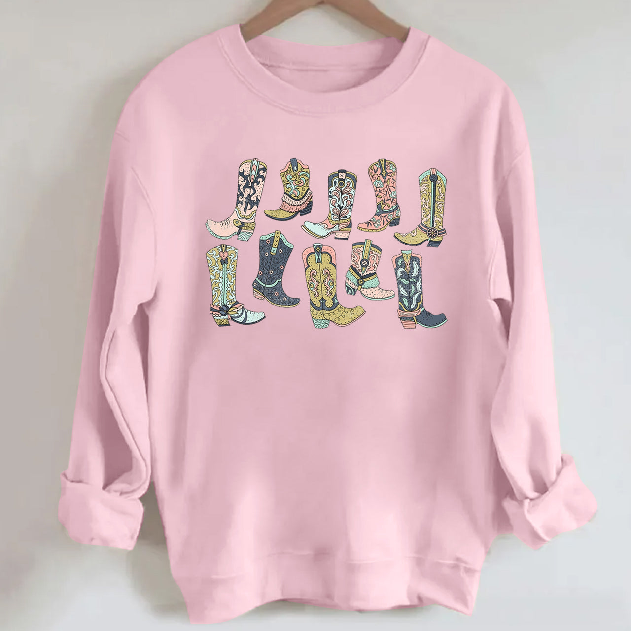 Western Cowgirl Boots Sweatshirt