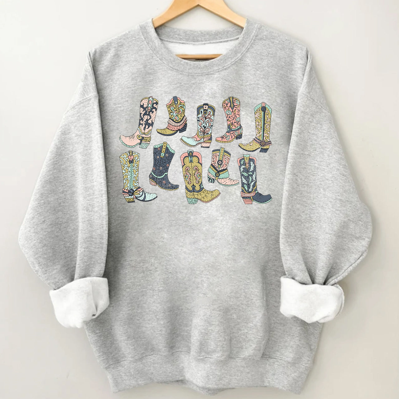 Western Cowgirl Boots Sweatshirt