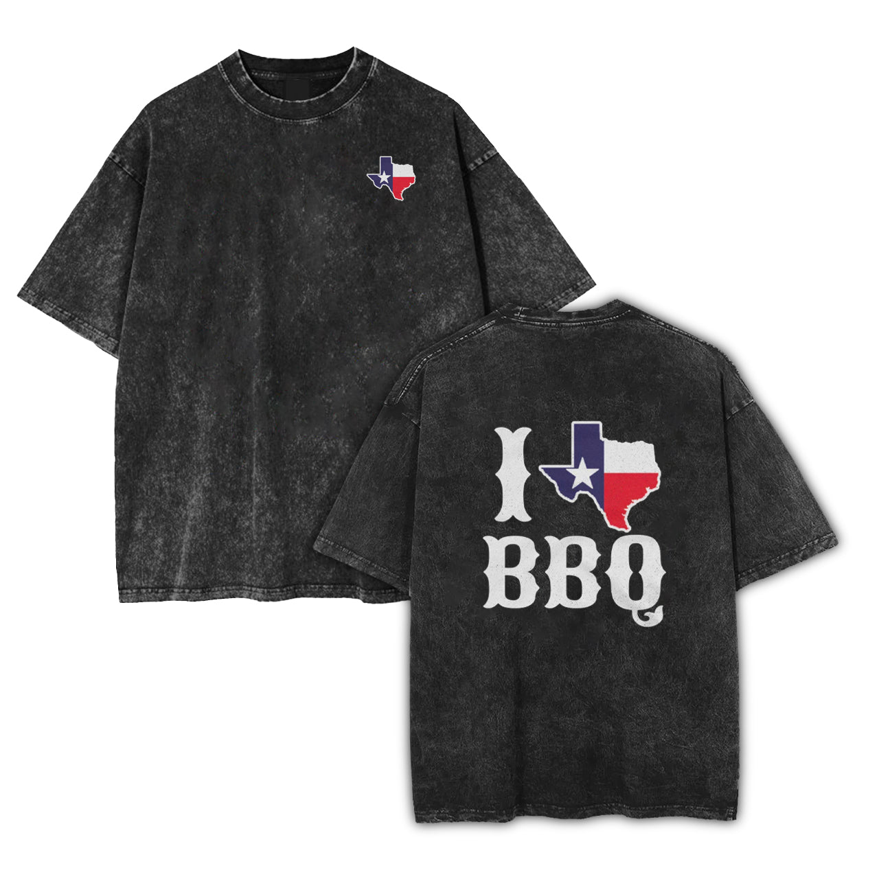Texas Flag BBQ Garment-dye Tees