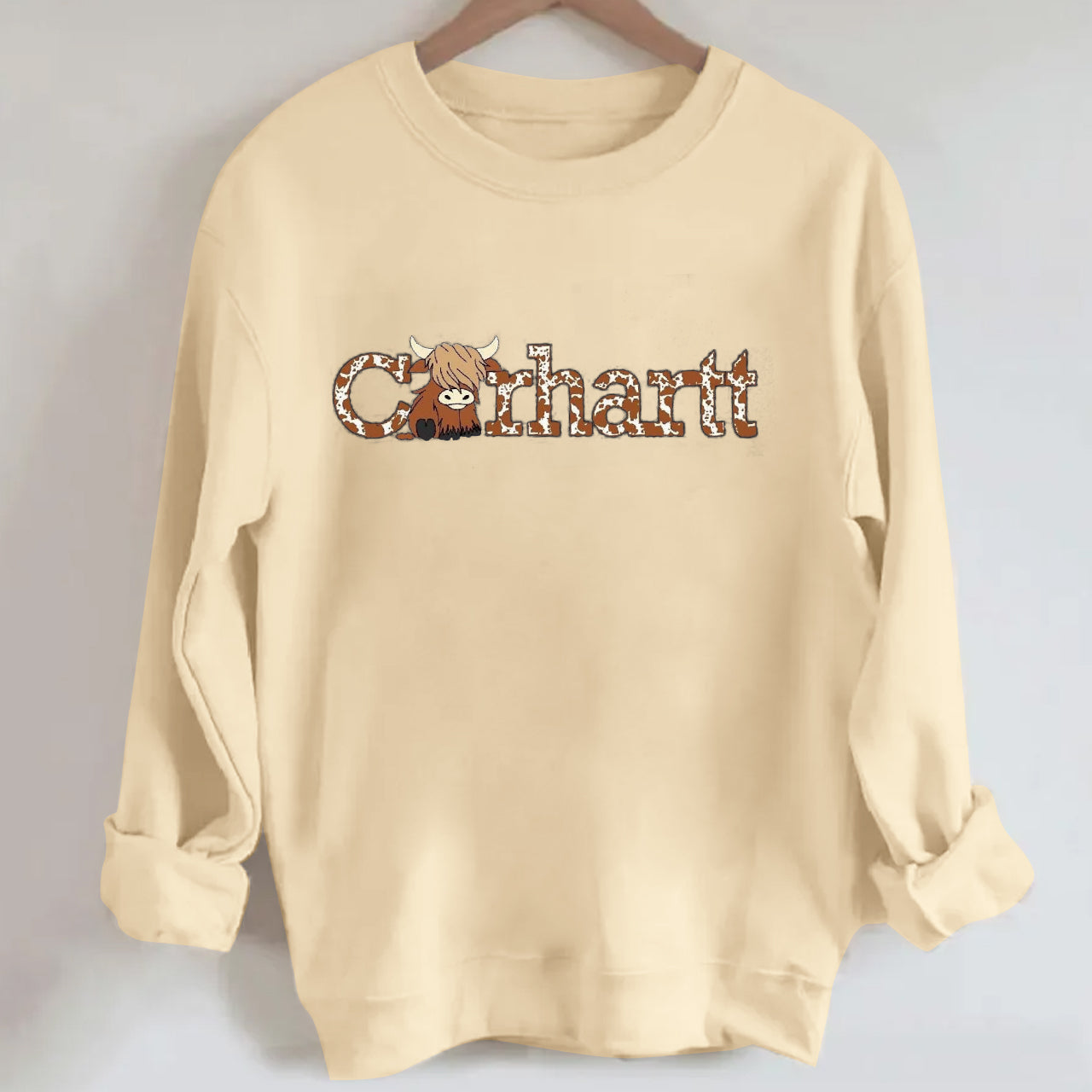 Highland Cow Western Sweatshirt