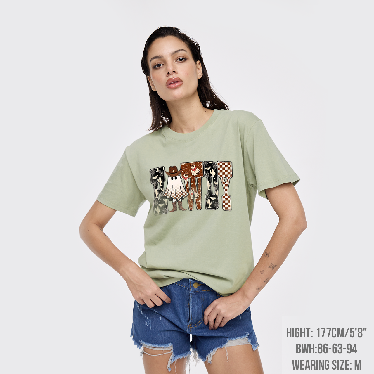 Howdy Western Halloween Ghost T-Shirts