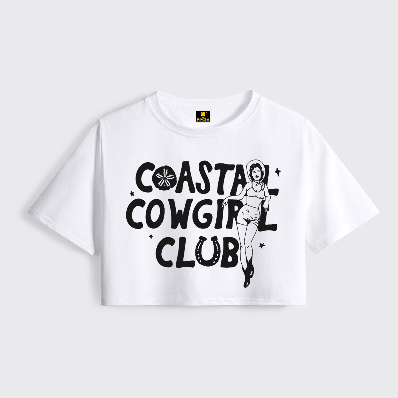 Coastal Vintage Cowgirl Cropped Boxy Tee