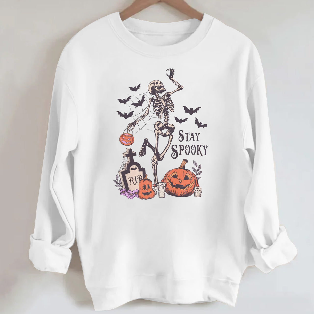 Stay spooky Halloween pumpkins Sweatshirt