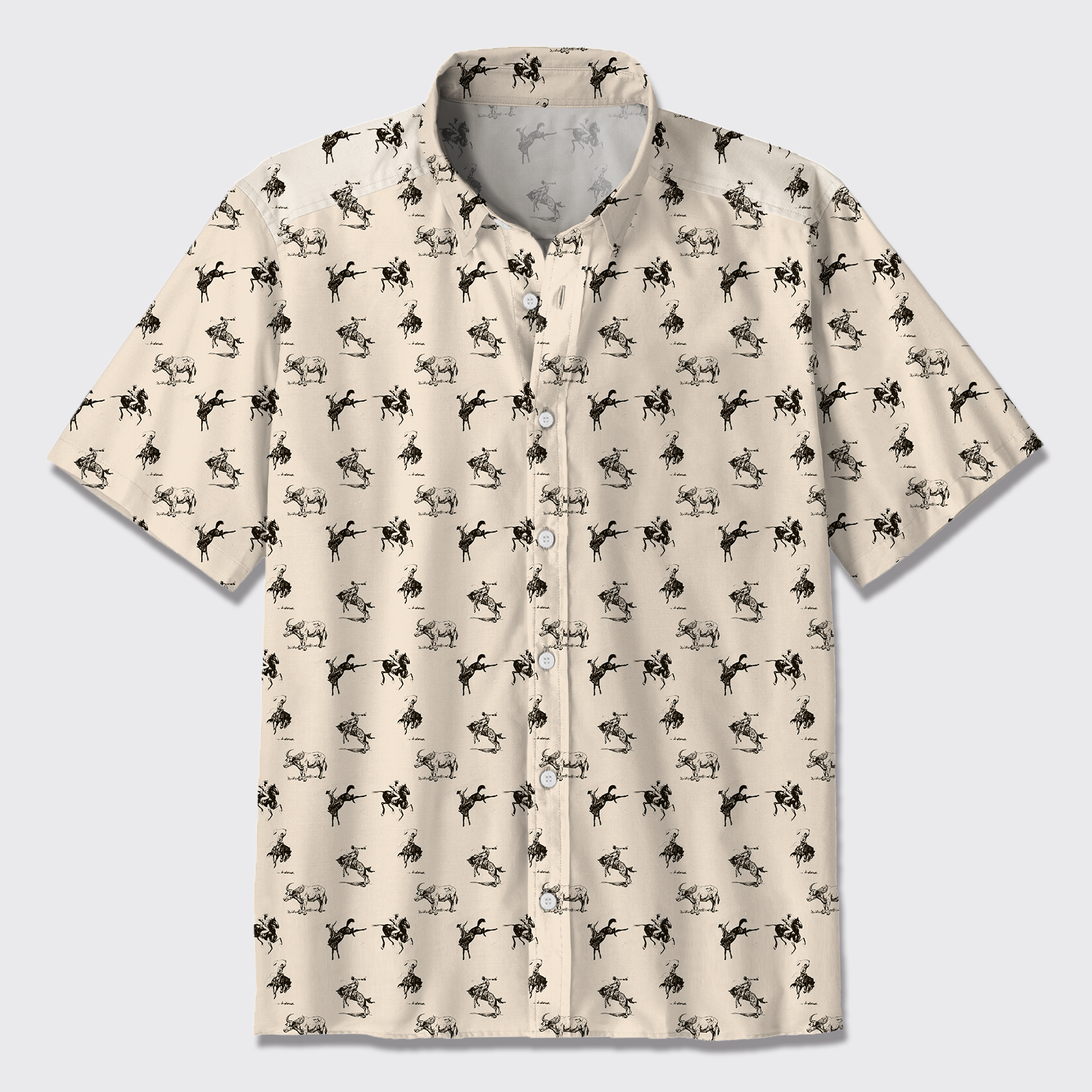 Rodeo Western Pattern Button Up Shirts
