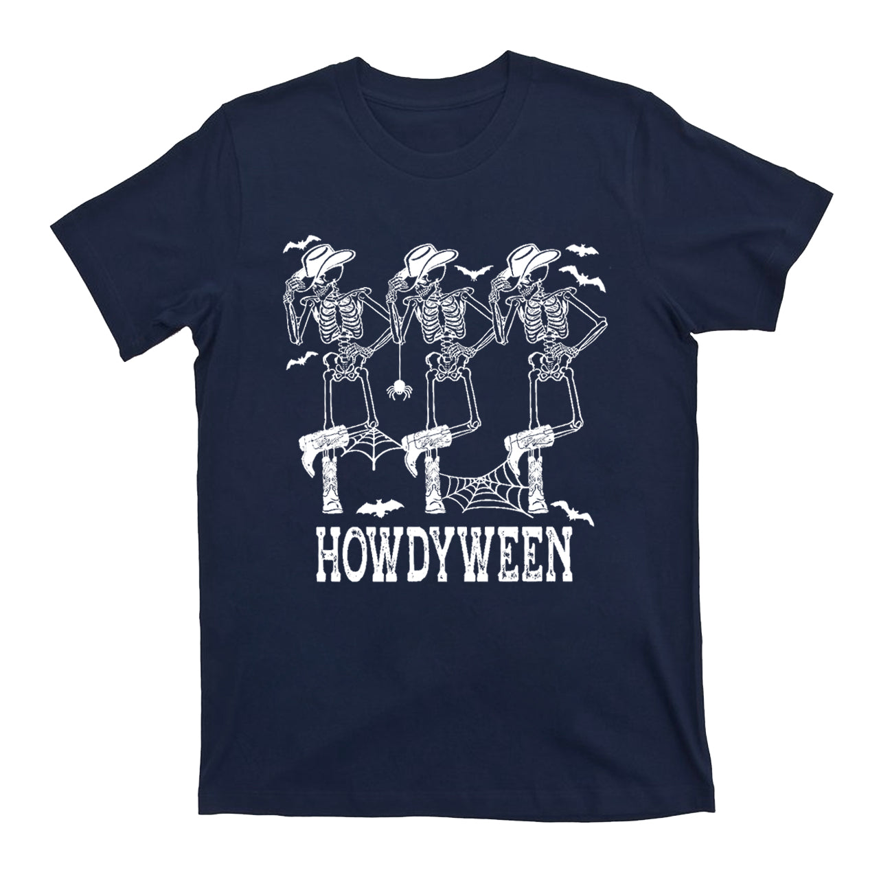 Cowboy Western Halloween Dancing Skelton  Shirt