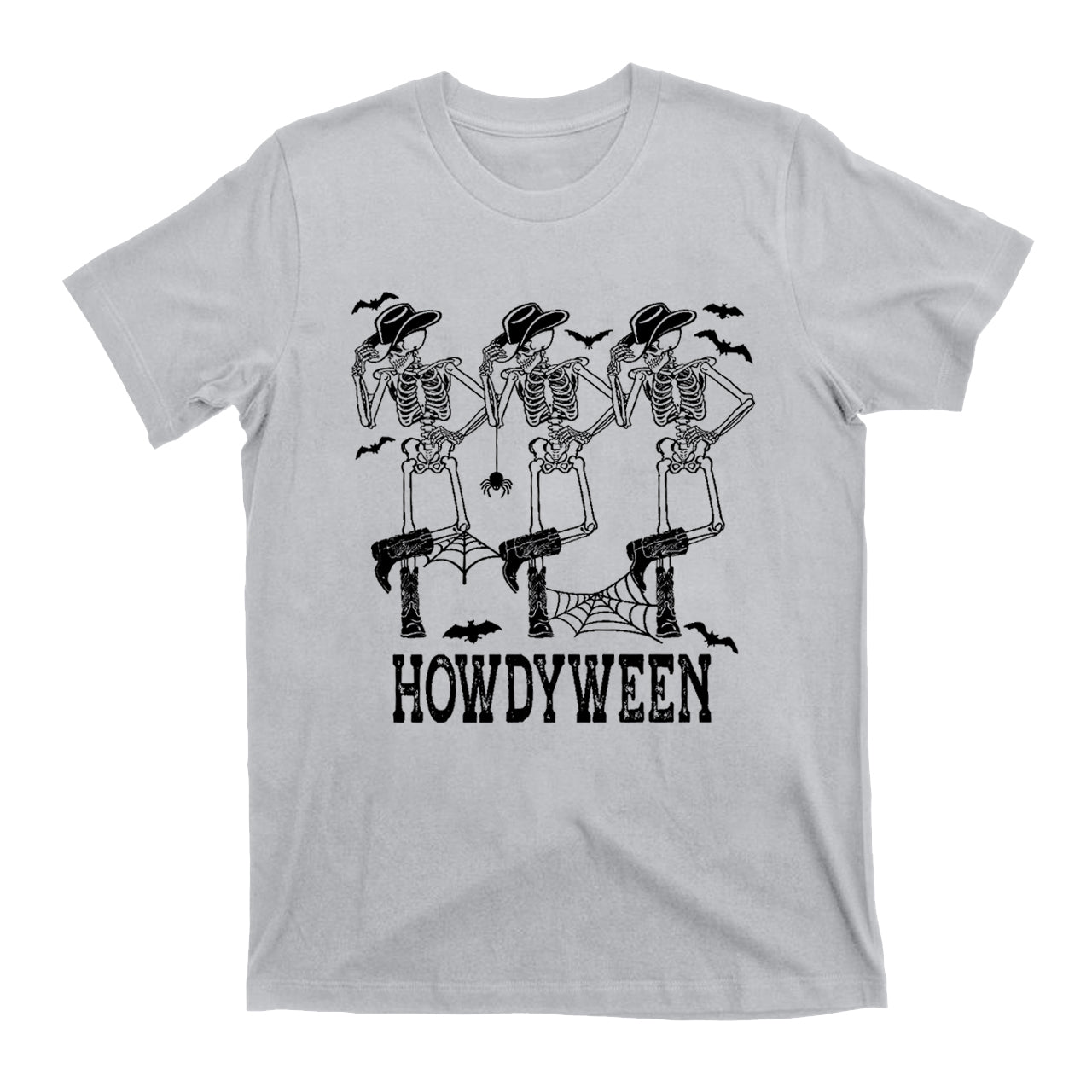 Cowboy Western Halloween Dancing Skelton  Shirt