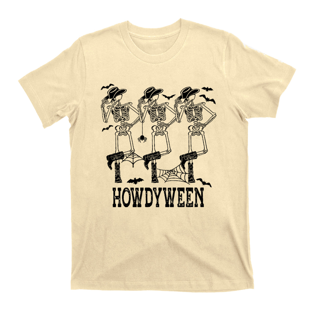 Cowboy Western Halloween Dancing Skelton  Shirt