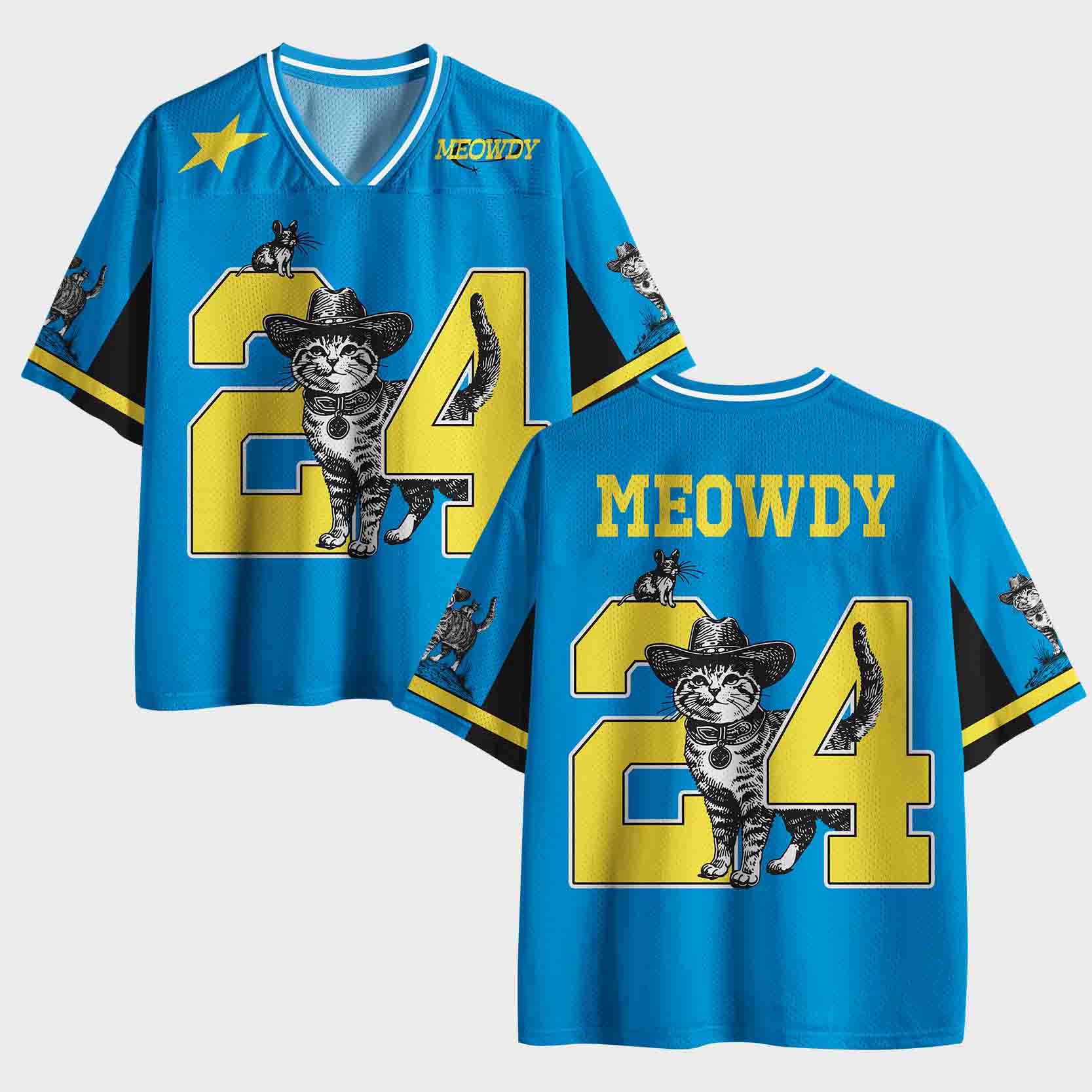 Personalized Meowdy Mesh Jersey