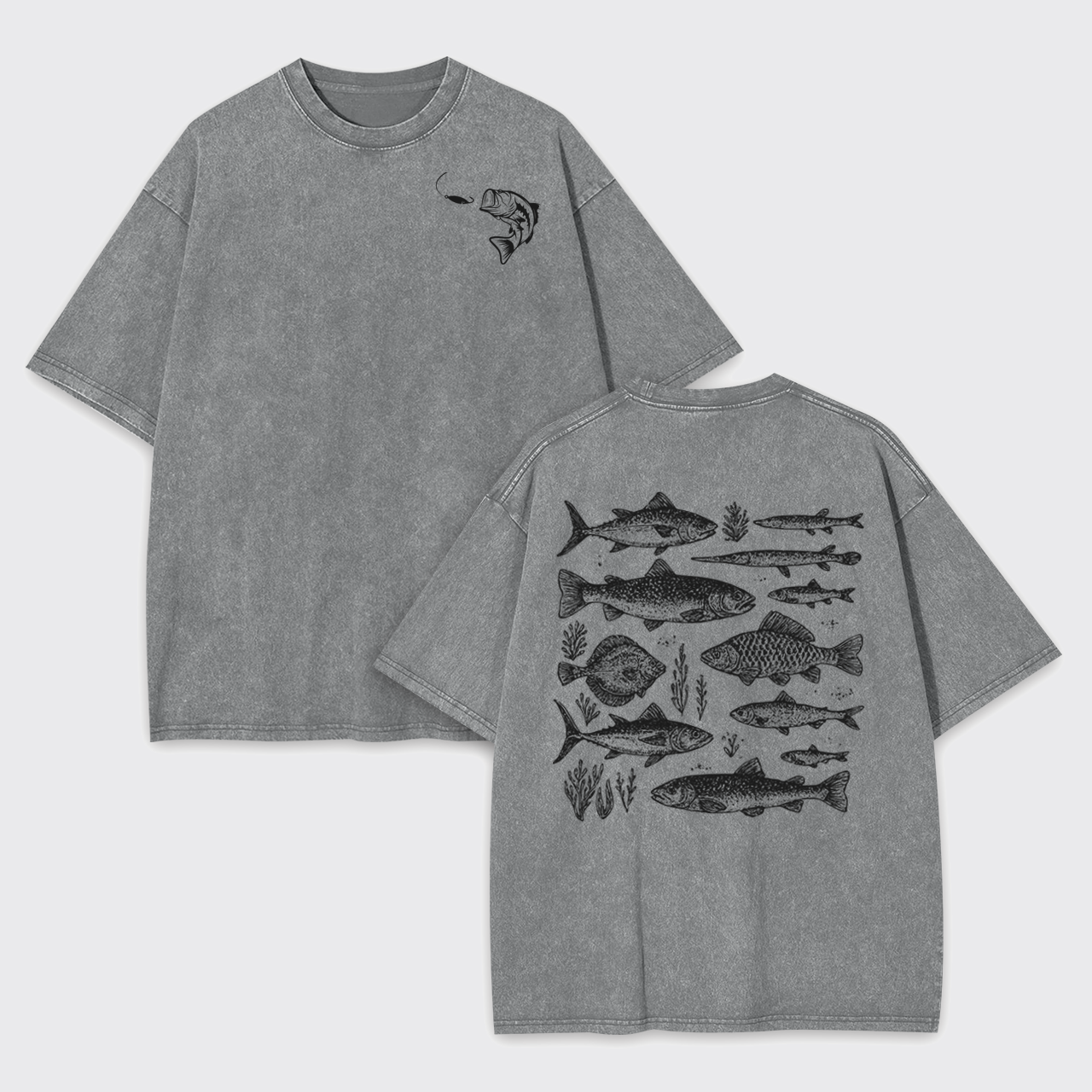 Retro Fisher Garment-dye Tees