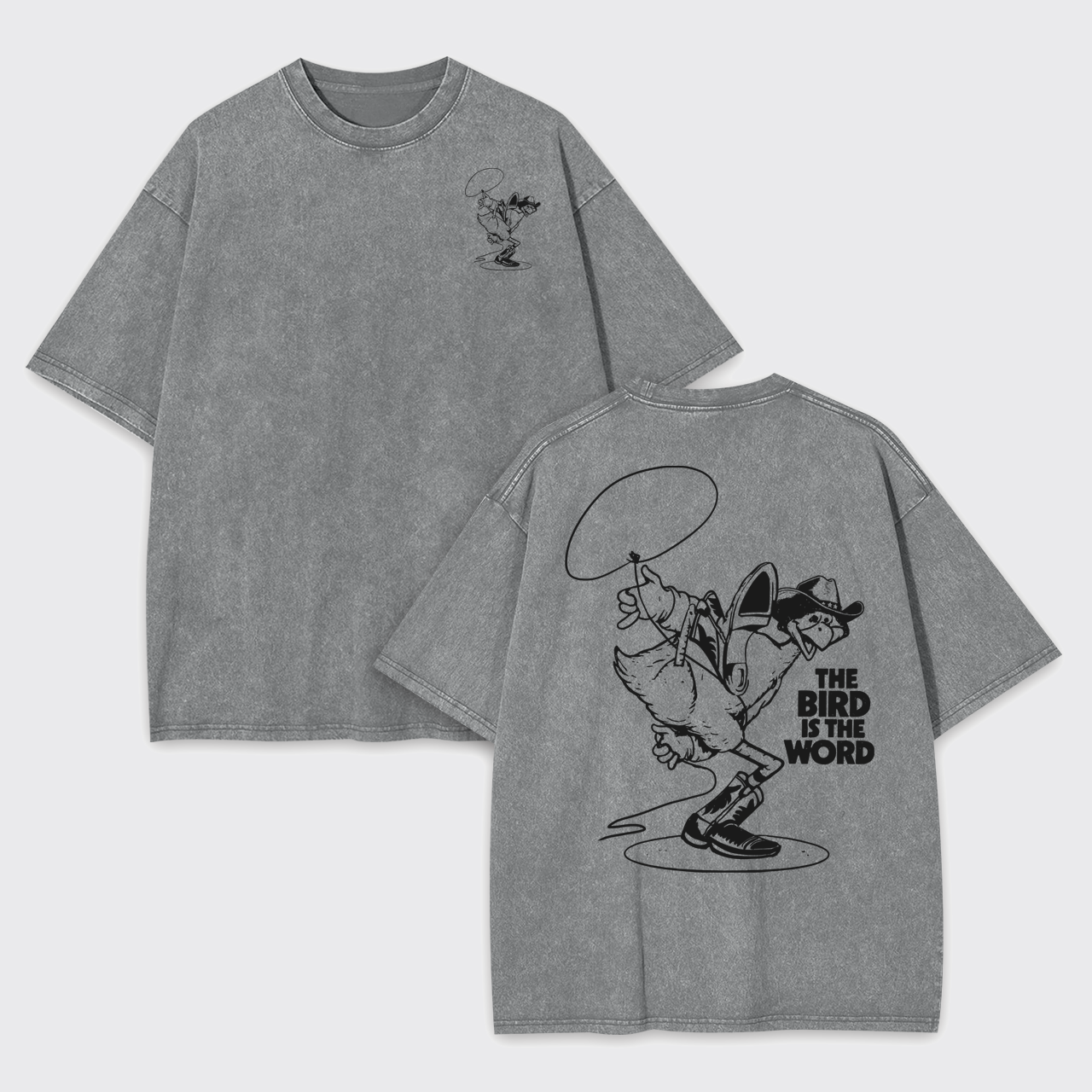 The Bird's Western Groove Garment-dye Tees