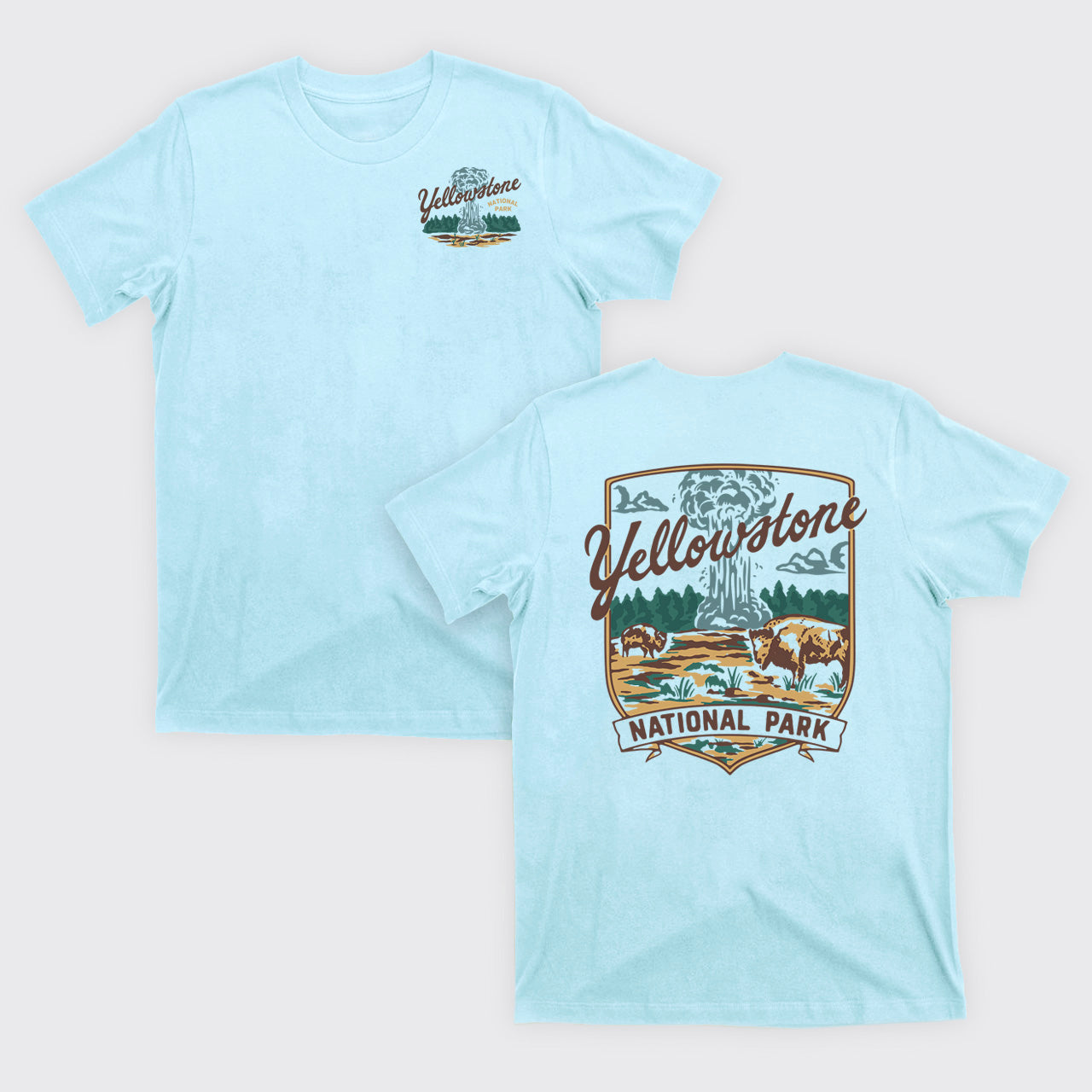 Yellowstone Vintage Illustration T-Shirts