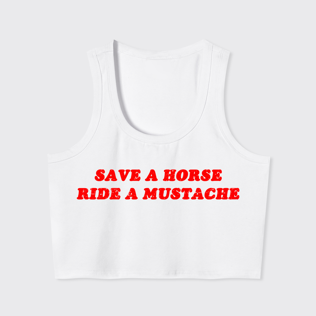 Save A Horse Ride A Mustache Tank Top